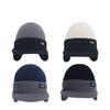 Versatile Ear Protection Knit Baseball Cap Thickened Keep Warm Winter Warm Hat Dual Tone Thermal Knit Beanie Men Women