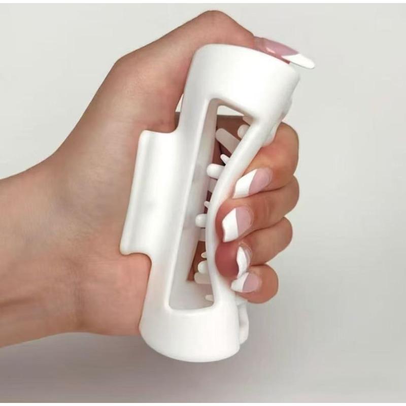 1/2/4 Pcs Soft Silicone Shark Hair Clips for Women Protective Elastic Hair Clip Back Head Durable Flexible Unsnappable Claw Clip