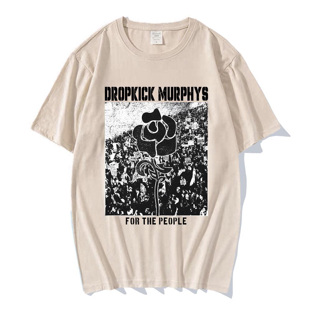 

Dropkick Murphys Футболка FOR THE PEOPLE З коротким рукавом Бавовняна Унісекс Вуличний стиль Круглий виріз Модна Чоловіча Жіноча Футболки Графічний одяг 5XL різнокольоровий