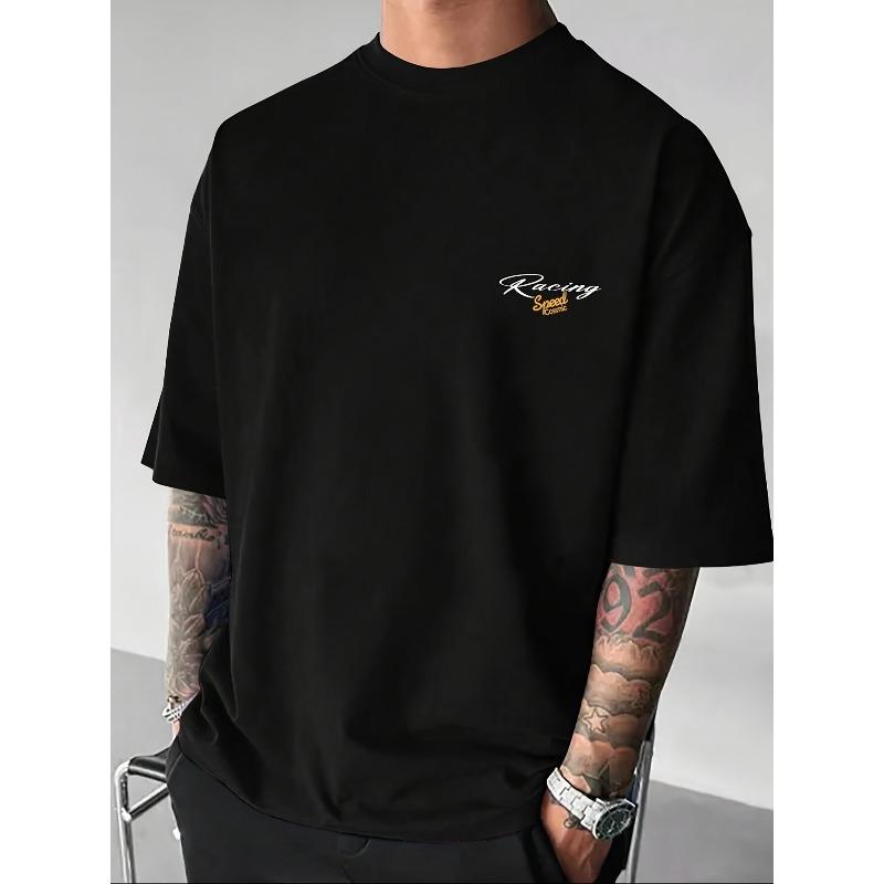Simple and Stylish Versatile Loose Casual Men's Car Print Short Sleeve Shirt