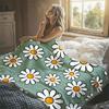 Ribbon Cherry Flannel Blanket Warm Soft Halloween Christmas Decorative Couch Warm Cozy All-Season Gift