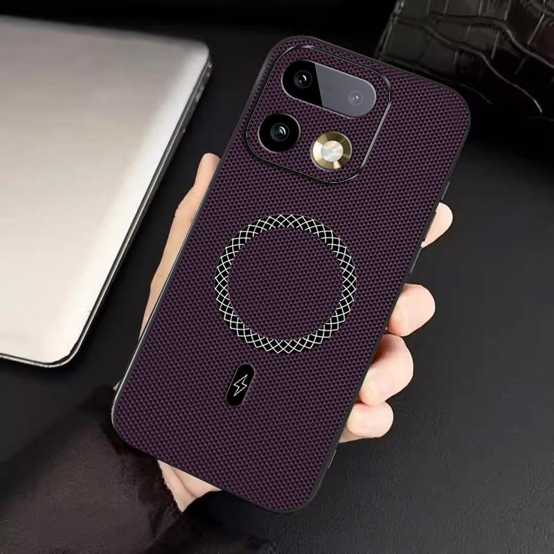 Biruiqu Realme 16 Pro Plus New Ultra-thin Magnetic Leather Shock-absorbing Protective Phone Case
