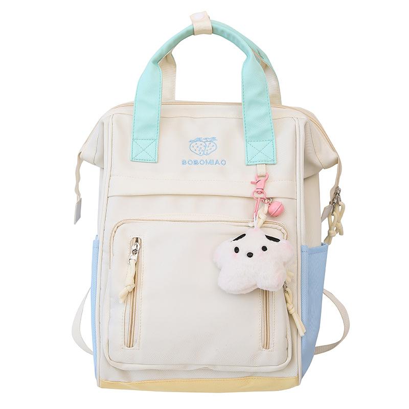 Hand Held Schoolbag Children Elementary School Girls Junior High School Students High Value Ins Splicing Backpack
