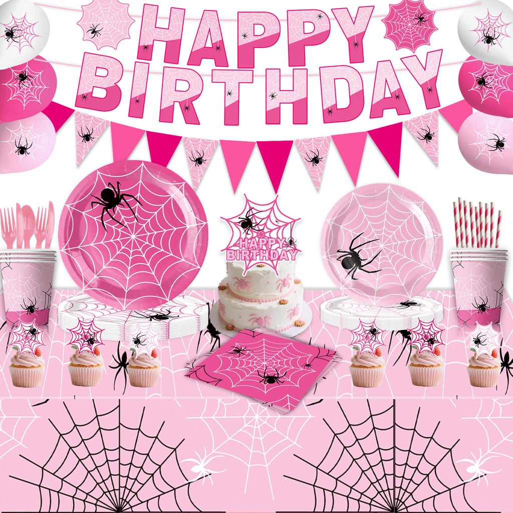 Spider-Man Halloween Party Supplies Birthday Decorations Party Arrangements Paper Plates Paper Cups Tablecloths Paper Towels