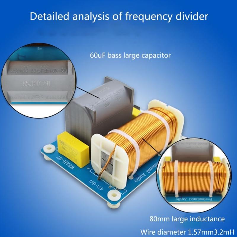 Bass Subwoofer Speaker Frequency Divider Stage Home Car Hifi Stereo DIY Crossover Filters 1200W 410Hz Auto Accessory