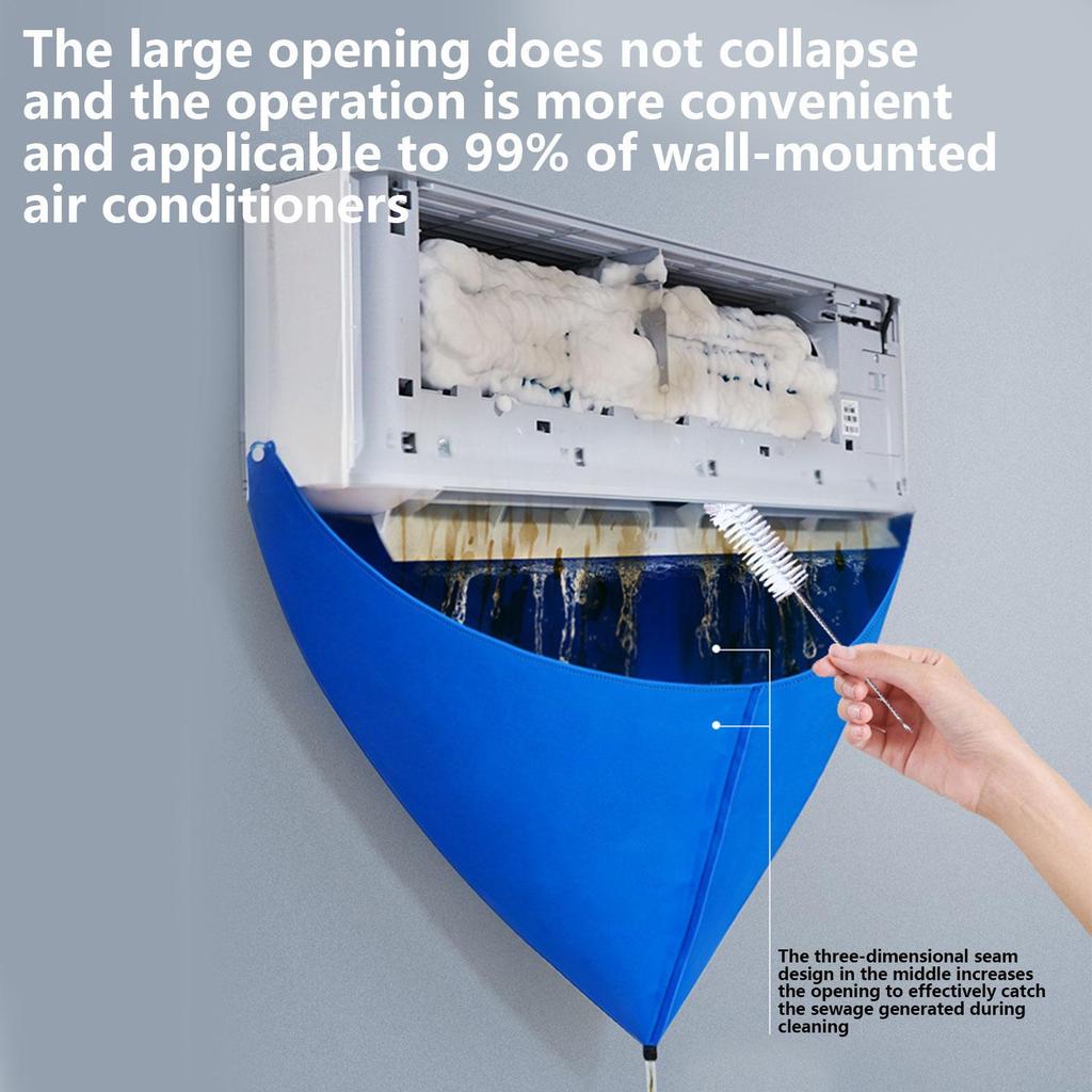 Klimaanlagen-Reinigungstasche Wandklimaanlage Auslaufsichere Reinigungsabdeckung Split-Klimaanlage Wasserdichte Klimaanlagen-Wasch-Aircon-Werkzeug