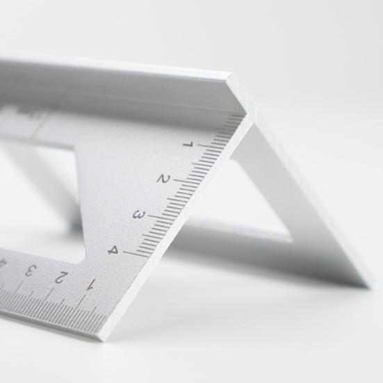 Aluminiumlegering 45/90 Graden Hoekliniaal Verticale T-vormige Meter Hoekmeter Gereedschap