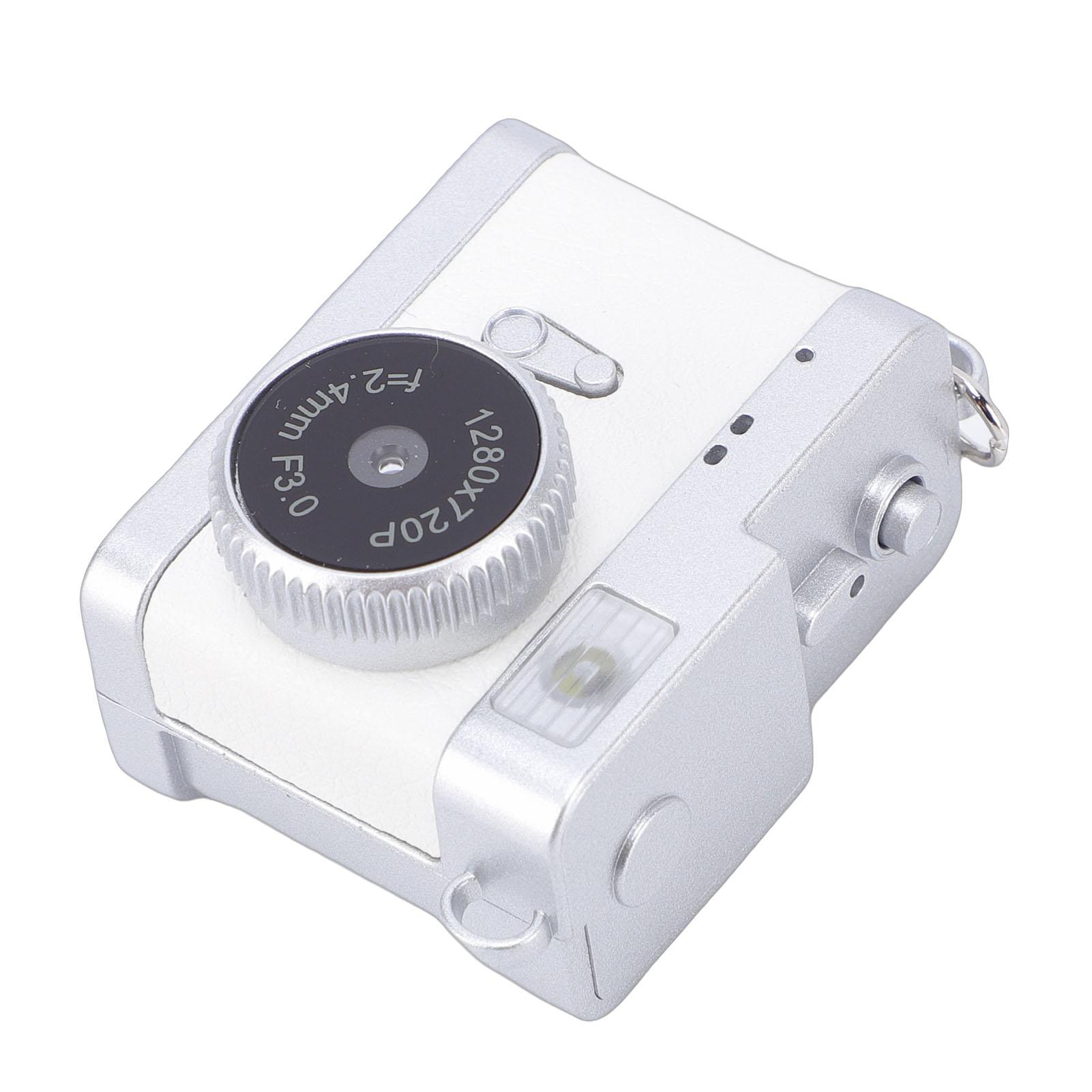 

Keychain Camera HD Retro Digital Tiny Portable Camera CCD Fun Gadget with LED Light 4 Filters for Travel Study Recording
