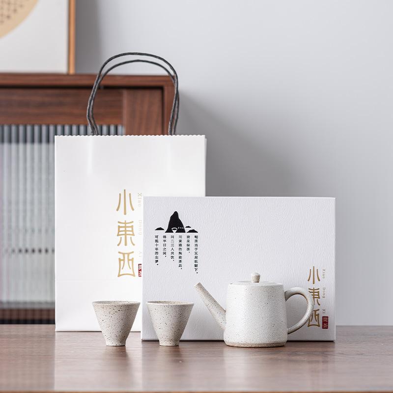 Light Luxury Kung Fu Tea Set Gift Box Set, a Pot of 24 Cups of Tea Tray, Business Gifts for Customers