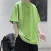 Short Sleeve Summer Oversized T-shirt for Men Solid Color Casual Basic O-Neck Women's T Shirts