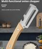 Kitchen Peeler Stainless Steel Vegetable Peeler with Wooden Handle for Peeling and Slicing Fruits and Vegetables Kitchen Tool
