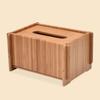 Wooden Paper Box Multi Functional Desktop Tissue Storage Box Paper Holder for Bathroom, Bedroom, Dinner Table, Office