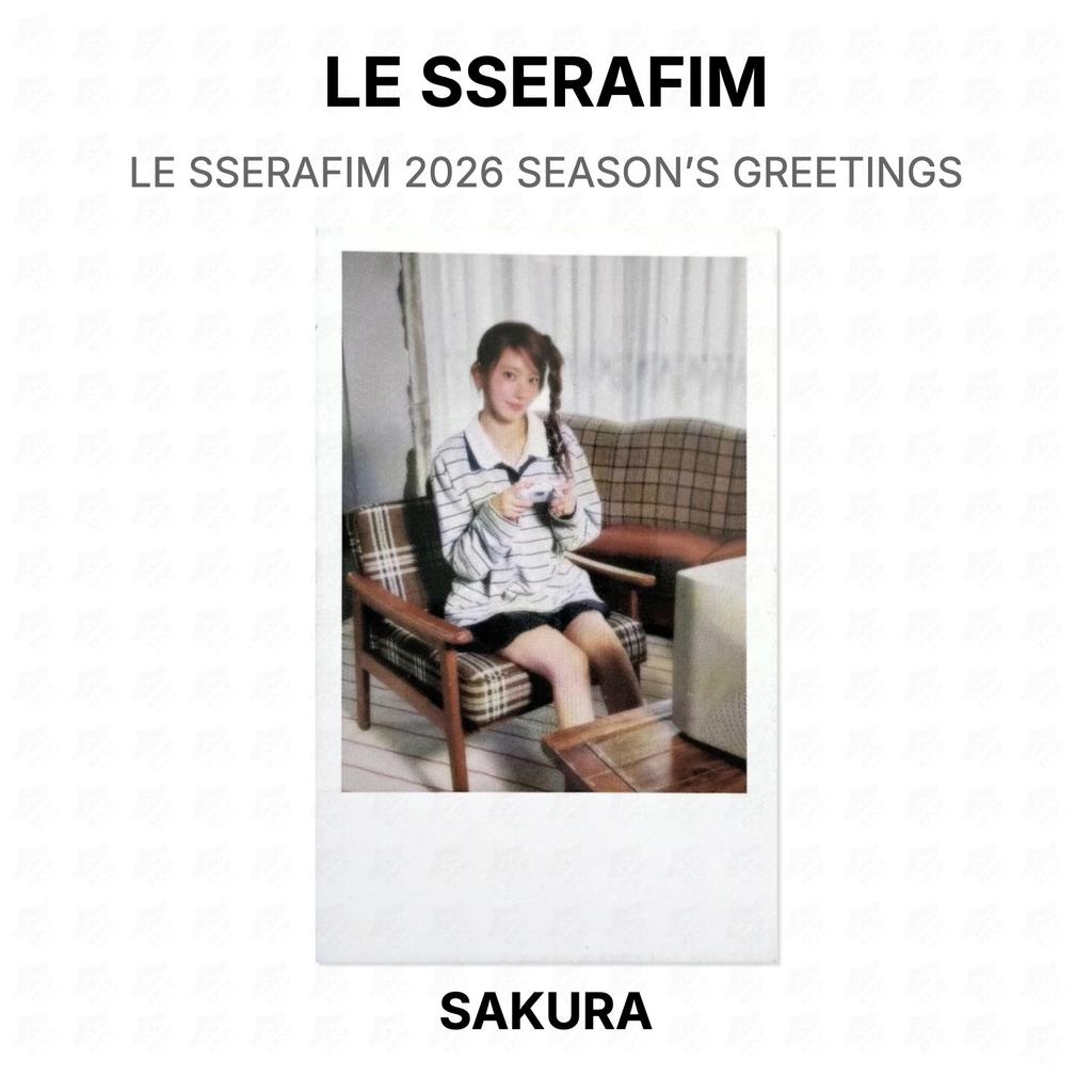 LE SSERAFIM 2026 SEASON’S GREETINGS Official Photocard