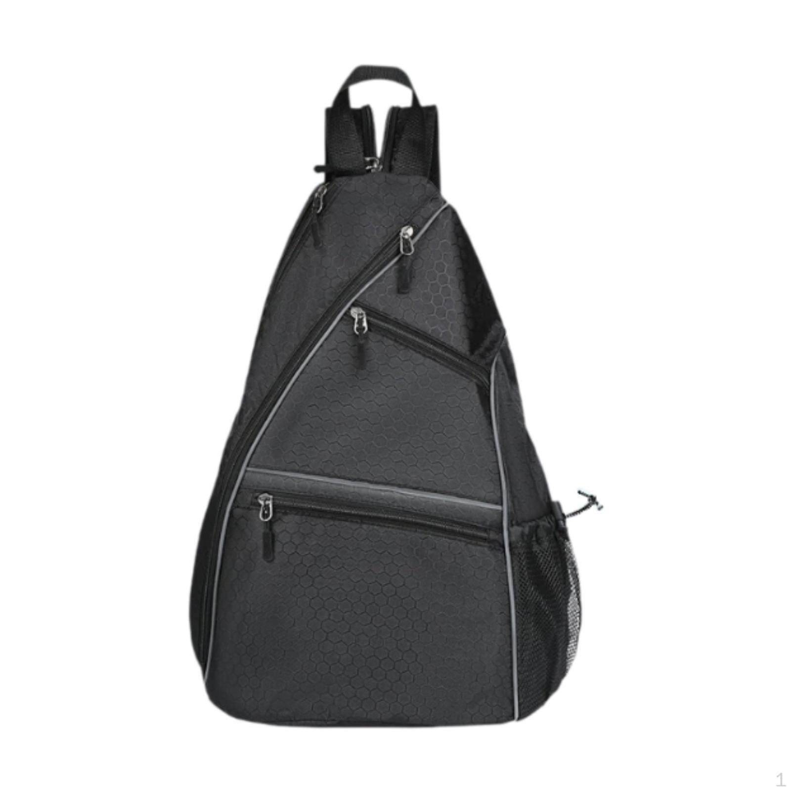 

Pickleball Paddle Bag with Water Bottle Holder Wear Resistant Badminton Racket Tennis