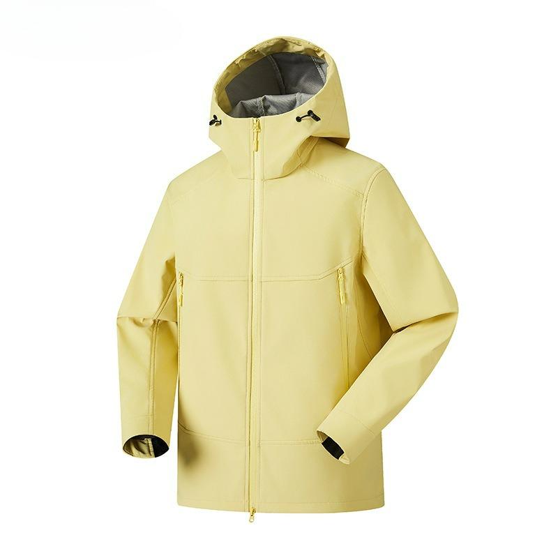 Veste à capuche softshell pour sports d'extérieur Trois-proof Veste décontractée pour hommes et femmes Veste Anti-feng Shui
