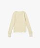 PLAC WOMEN Color Layered Round Neck Knit Ivory