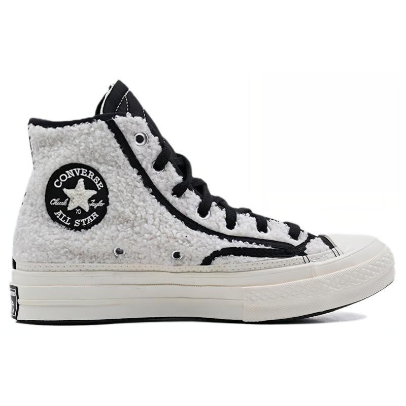 Converse 1970s Chuck Taylor All Star Trendy Versatile High-Top Canvas Unisex White & Black