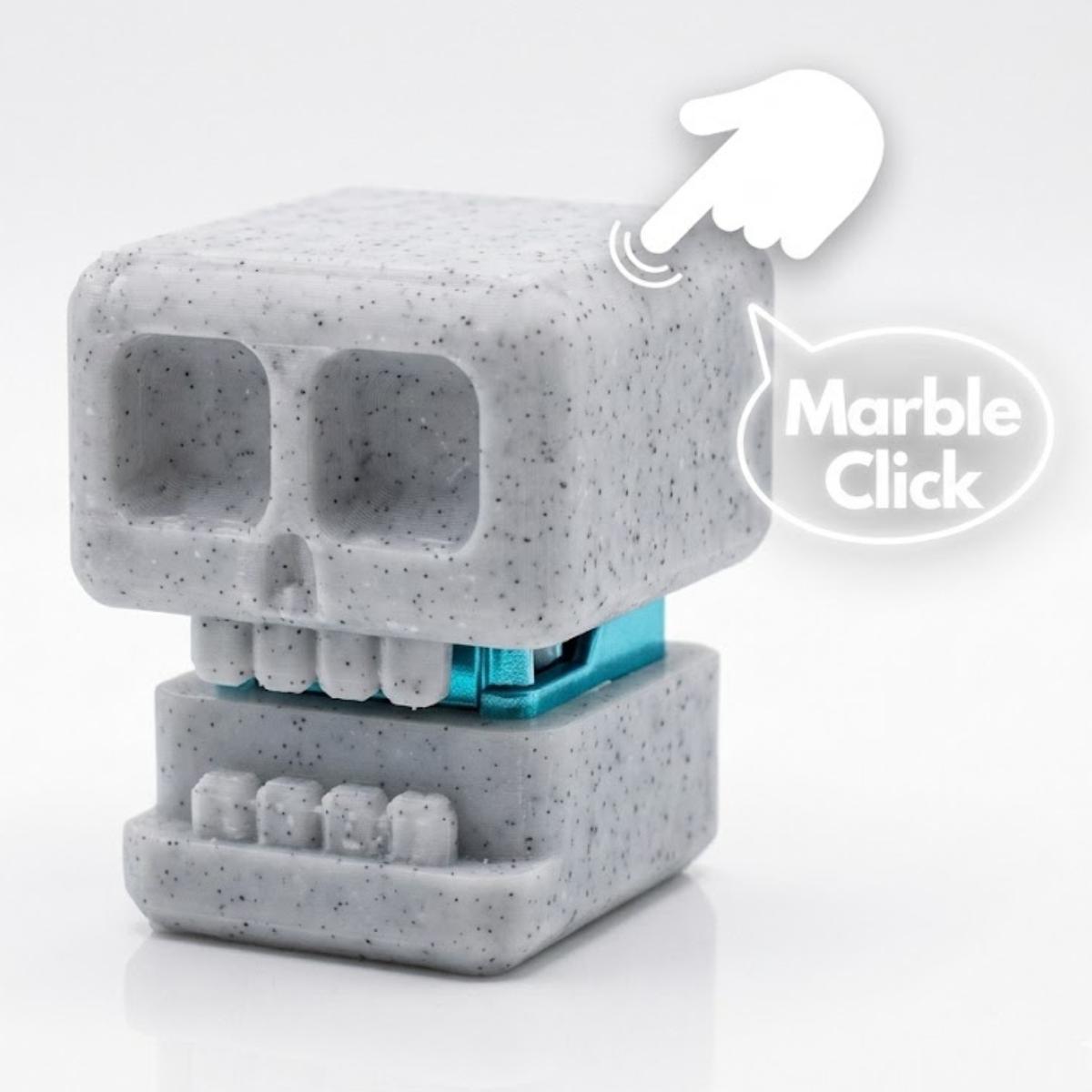 

Skull Clicker Fidgeting Toy, Small Pocket-Size Stress Ease Clicker For Focus & Anxiety, Smooth Pressing, Durable Material