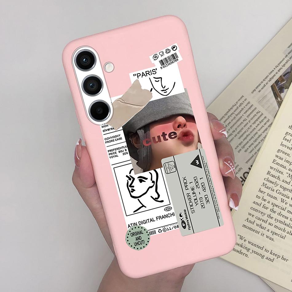 Für Samsung A54 5G Hülle Niedliche Weiche Silikon TPU Rückseite Für Samsung GalaxyA54 A 54 Handyhülle auf SamsungA54 Coque Bumper Funda