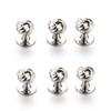 Hot-selling Silver Twist Sleeve Nails, High-quality Round Head Hollow Tuxedo Placket Buckle, Personalized Dress Button Stud