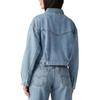 Levis Solid Color Button-Down Loose Fit Drop Shoulder Long Sleeve Denim Jacket Women jackets Blue A9155-0001