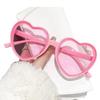 Peach Heart Sunglasses Women Big Frame Fashion Cute Sexy Retro Cat Eye Vintage Glasses Uv400 Unisex Eyewear Wedding Party Decor