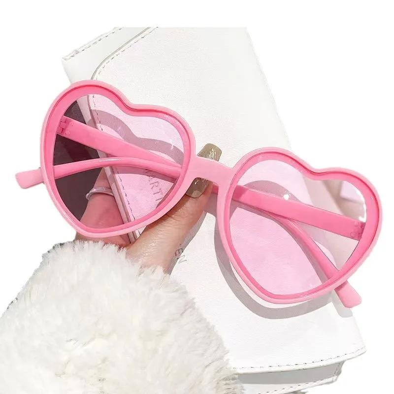 Peach Heart Sunglasses Women Big Frame Fashion Cute Sexy Retro Cat Eye Vintage Glasses Uv400 Unisex Eyewear Wedding Party Decor