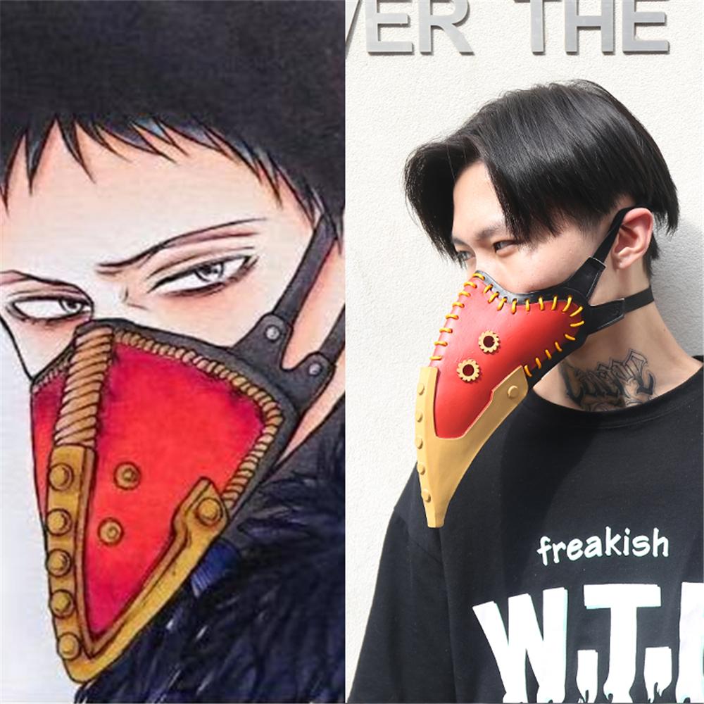 Anime My Hero Academia Overhaul Mask Cosplay Steampunk Crow Mouth Plague Doctor Cioc lung Cască gotică Halloween Party Props