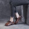 Vintage Leather Single Shoes Flat Women's Shoes