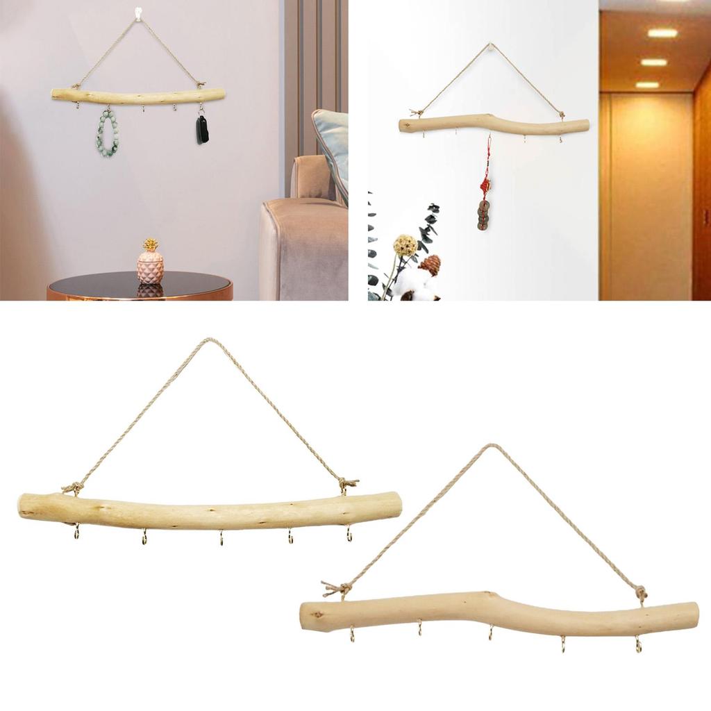 39cm Driftwood Branch Hooks, Branch Hangers, Decorative Floating Wall Shelves,