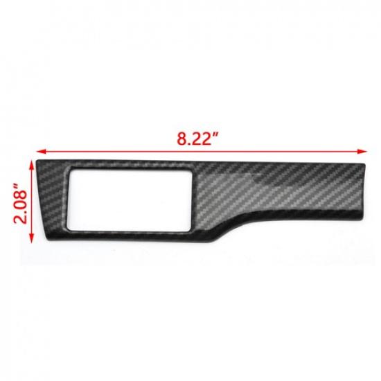 Carbon Fiber Style Headlight Switch Button Cover Trim For Honda Civic 2016-