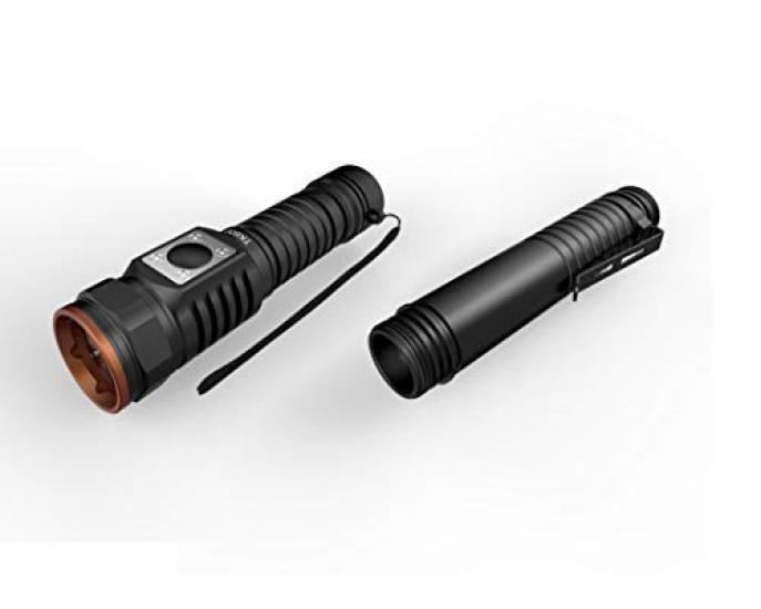 Vortex TK600 Rechargeable Magnetic End Cap Dimmable CREE LED Expandable EDC Flashlight with Magnetic End Up to 600 Mini USB Outdoor Survival