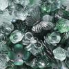 20g/Lotto Perline Miste Foglie Fiori Farfalla Perline Distanziatrici Acriliche per Creazione Gioielli Braccialetti Fai da Te Accessori Forniture