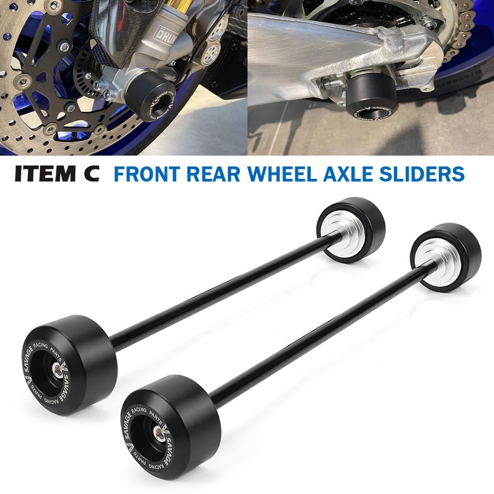 R1 Wheel Axle Fork Crash Sliders For YAMAHA MT10/SP FZ10 YZF R1M R1S R1 Motorcycle Protector Rear Front Wheel Hub Anti-Collision