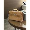 A Generation Of Sheepskin Lambskin Bag Real Leather Women's Bag Retro Cowhide Single Shoulder  Bag Handheld Small Bag