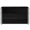 Planting Box Black 100x100 Cm Solid Pine Wood