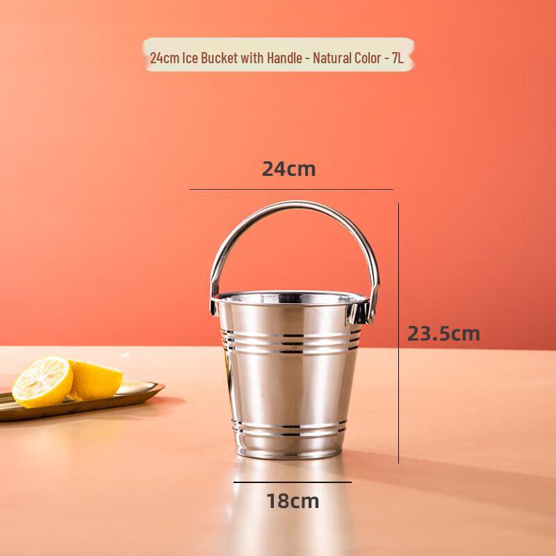 Qiwei Multi-Purpose Stainless Steel Ice Bucket