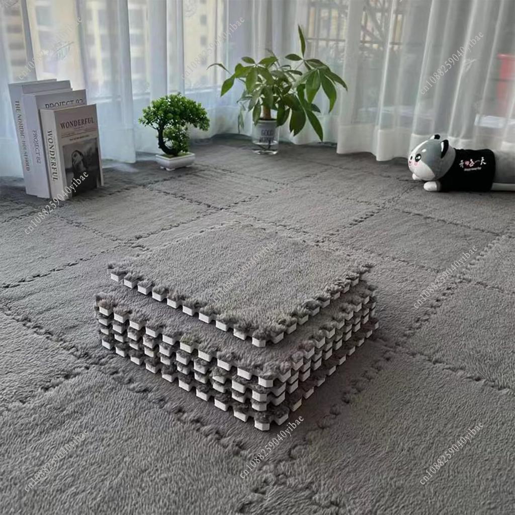 10 Stück Weiche Bodenmatte für Kinder Steckbare Puzzelmatte EVA-Schaum Kinderteppich Baby Krabbelspielmatte Babyspielzeug Unterlage 30*30*1CM