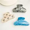 Hair Claw for Women Bow Print Hair Clip Pearlescent Texture Shark Hair Claw