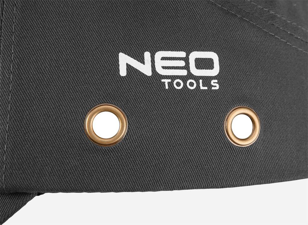 Gray Baseball Cap 97-591 Neo Tools Adjustable 55-66 1 Pc