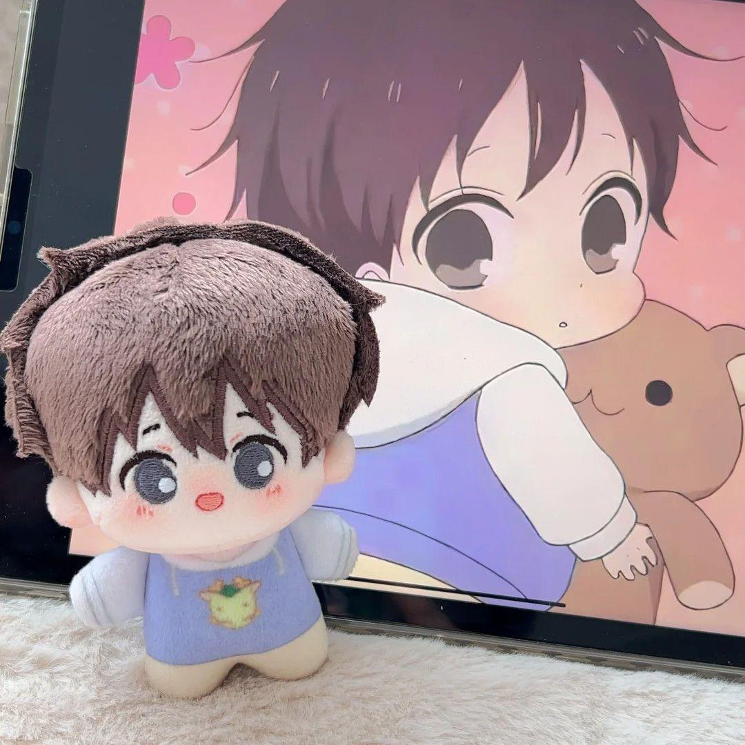 Japanischer Anime Hayato Ookami Kurze Beine Cartoon-Version Tasche Niedliche Plüschpuppe Gepäck Reißverschluss Dekoration Geburtstagsgeschenke für Freunde