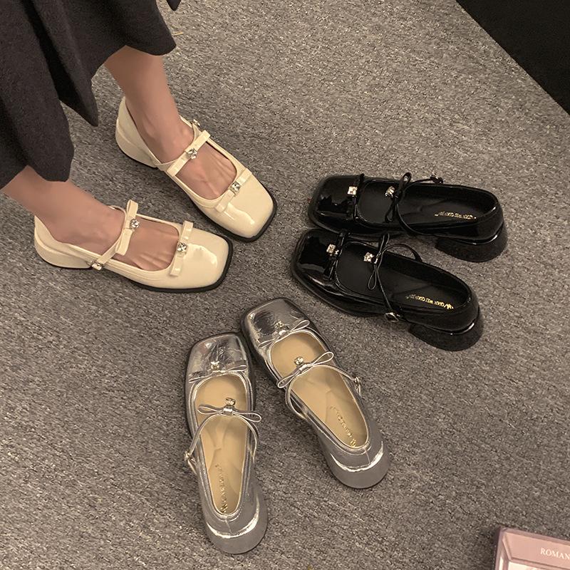 Fashion Hot Selling 2025 New Spring Autumn French Style Women Shoe Fashion Butterfly-knot Shoes Casual Low Heel Dress Street Style Shoes