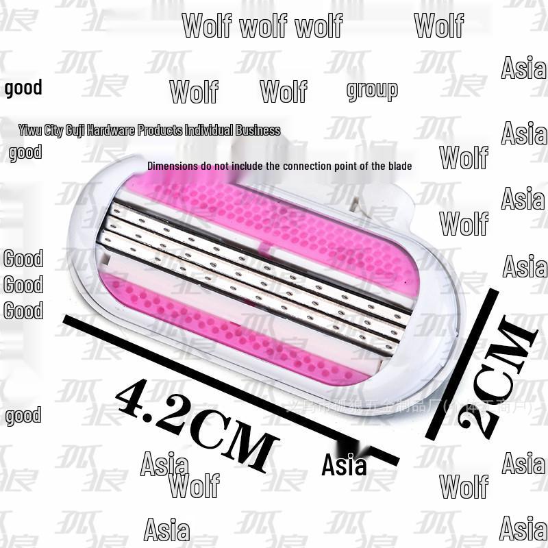 Women's Multi-layer Stainless Steel Razor for Face & Underarm Hair Removal