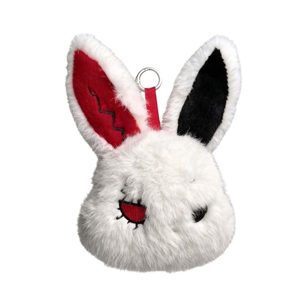Fluffy Halloween Plushie Compact Stitched Bunny Bag Pendant Gothic Rabbit Key Organizer Style 6