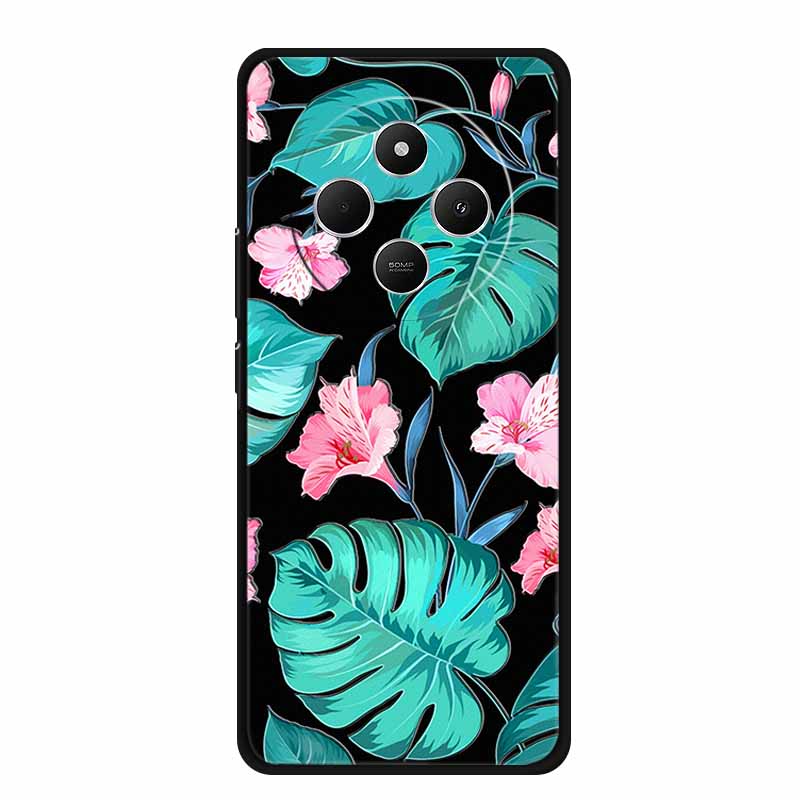 3D Emboss Case For Vivo Y300 Pro 5G Phone Case Relief Flowers Soft Silicone Coque For Vivo Y300 Pro Back Cover Case Funda Shell