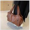 Soft Interior Compartment Shoulder Bags 2026 High Quality Contrasting Colors Bags for Women Fashion Zipper Pu Women's Handbags