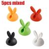 Cute Rabbit Ear Cable Manager Desktop Car Dashboard Charger Cables Clasp Clip Desk Line Organizer Bunny Ear Winder Holder
