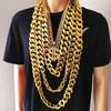 Hip-pop Plastic Fashion Jewelry Men Exaggerated Necklace Punk Thick Chain Necklace Sweater Chain