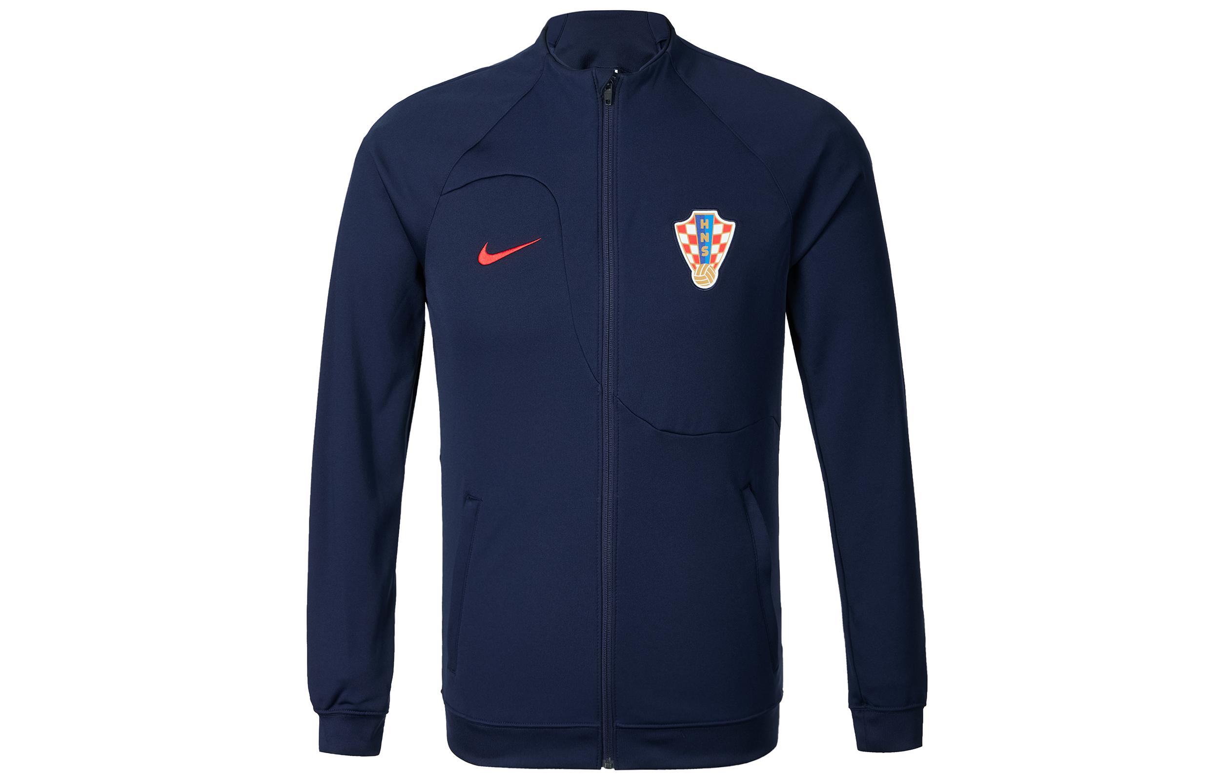 Nike Jackets Men s Dark Blue Crew Neck Moderate Other DH4743-498 M