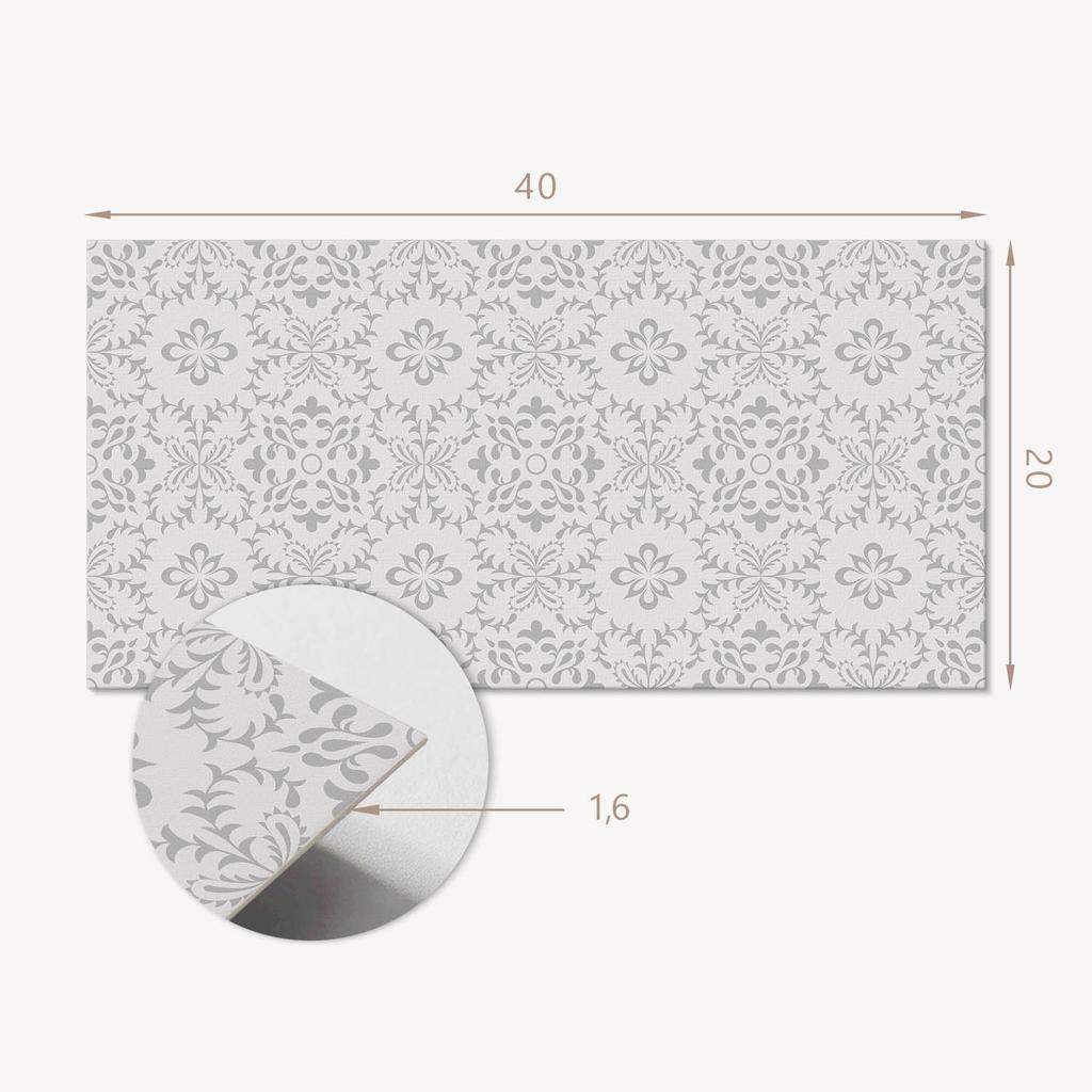 Kafelki Samoprzylepne Z Nadrukiem - Idealne Do Kuchni Wzór Florystyczny Z Detalami 10X40X20 Cm
